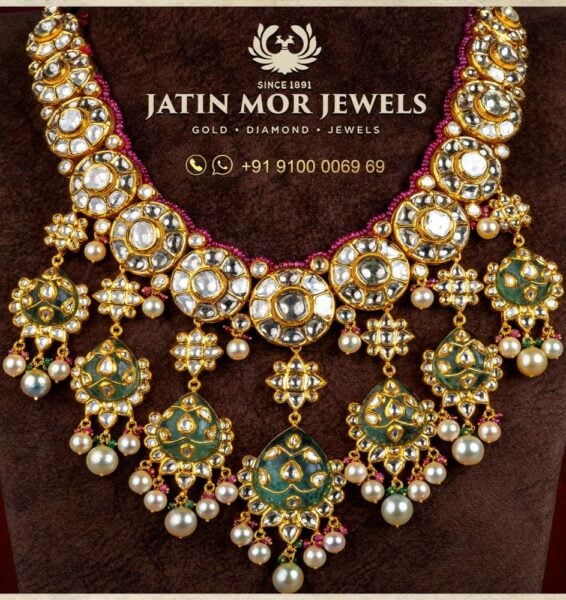 meenakari kundan necklace jatin mor jewels