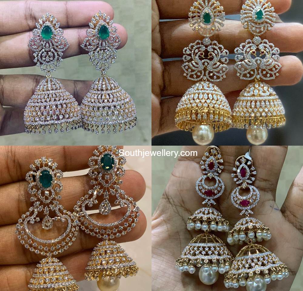 Uncut Pattern Jumkas With Pota Stones, Ethnic Jewelry, Buttalu, Jumkas,  Bollywood, Wedding Jewelry, Earrings, Indian Earrings, - Etsy