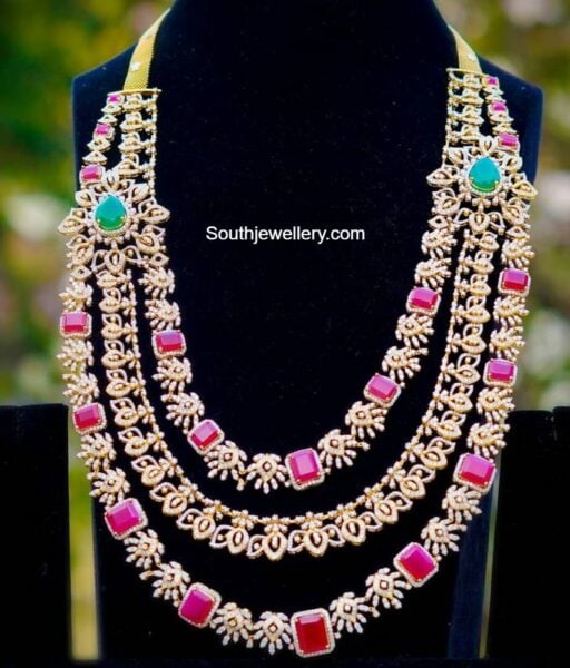 layered diamond and rubies haram