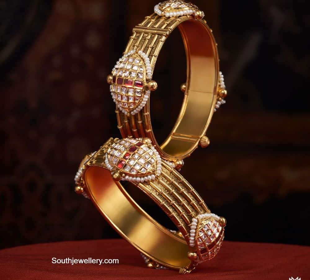 Broad sales gold bangles