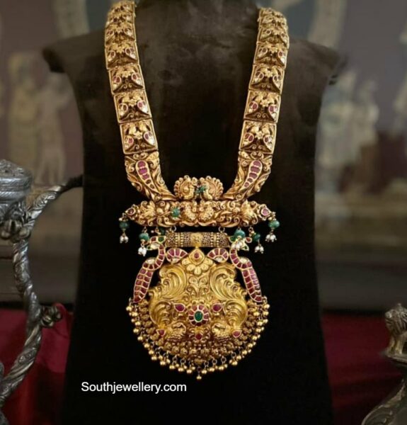 antique gold haram latest designs