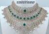 bridal diamond emerald choker