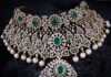 diamond emerald choker navrathan