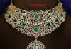 diamond emerald choker ratnagarba jewellery