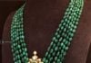 emerald beads mala krishna jewellers