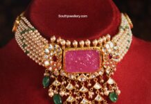 pearl choker jagdish jewellers