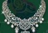 diamond emerald necklace aqua