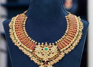 kundan necklace pmj