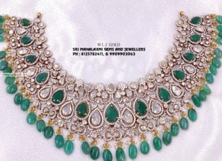 polki emerald necklace