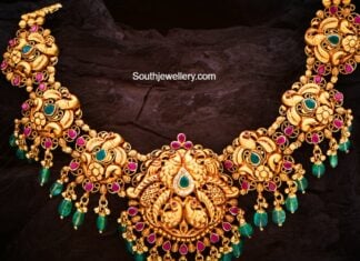 kundan peacock necklace (1)