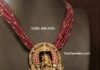 beads necklace with krishna pendant