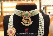 emerald beads choker and haram (3)