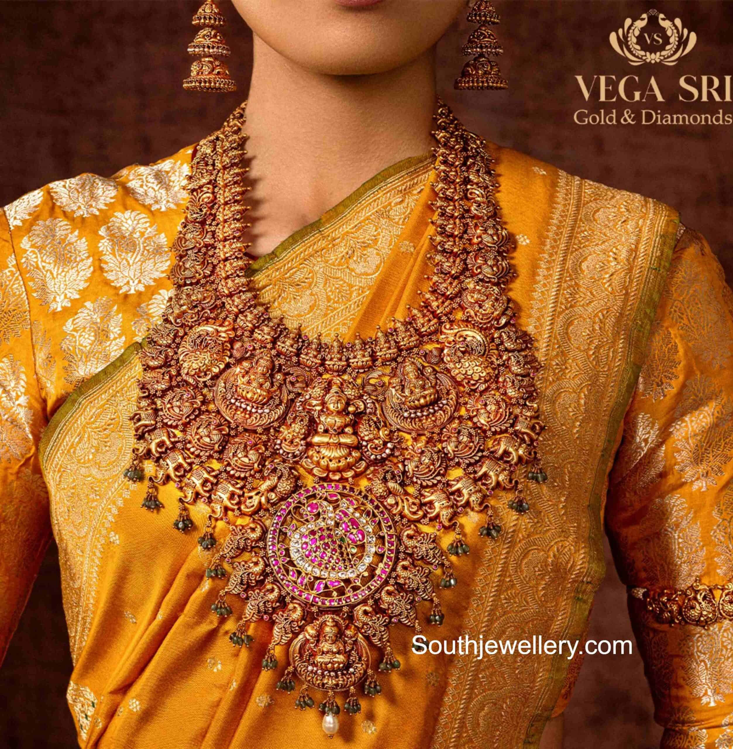 Antique Bridal Temple Jewelry Set Indian Jewellery Designs antique-bridal-temple-jewelry-set-indian-jewellery-designs