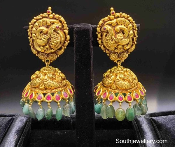 peacock jhumkas pinaki (1)