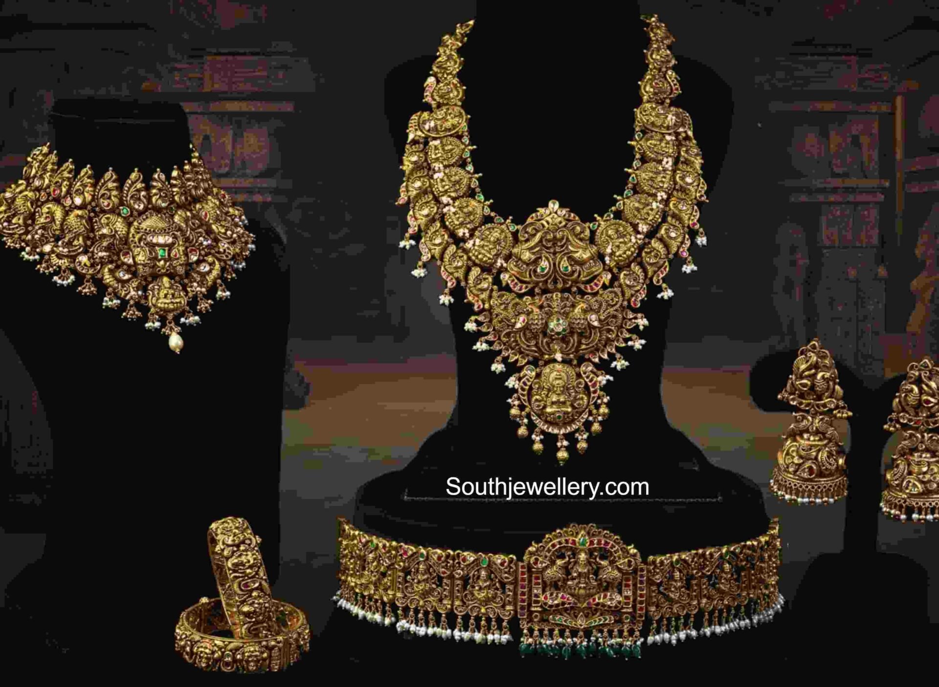 Bridal temple jewellery set Indian Jewellery Designs