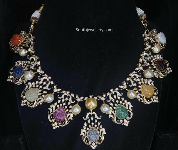 navrathan diamond necklace